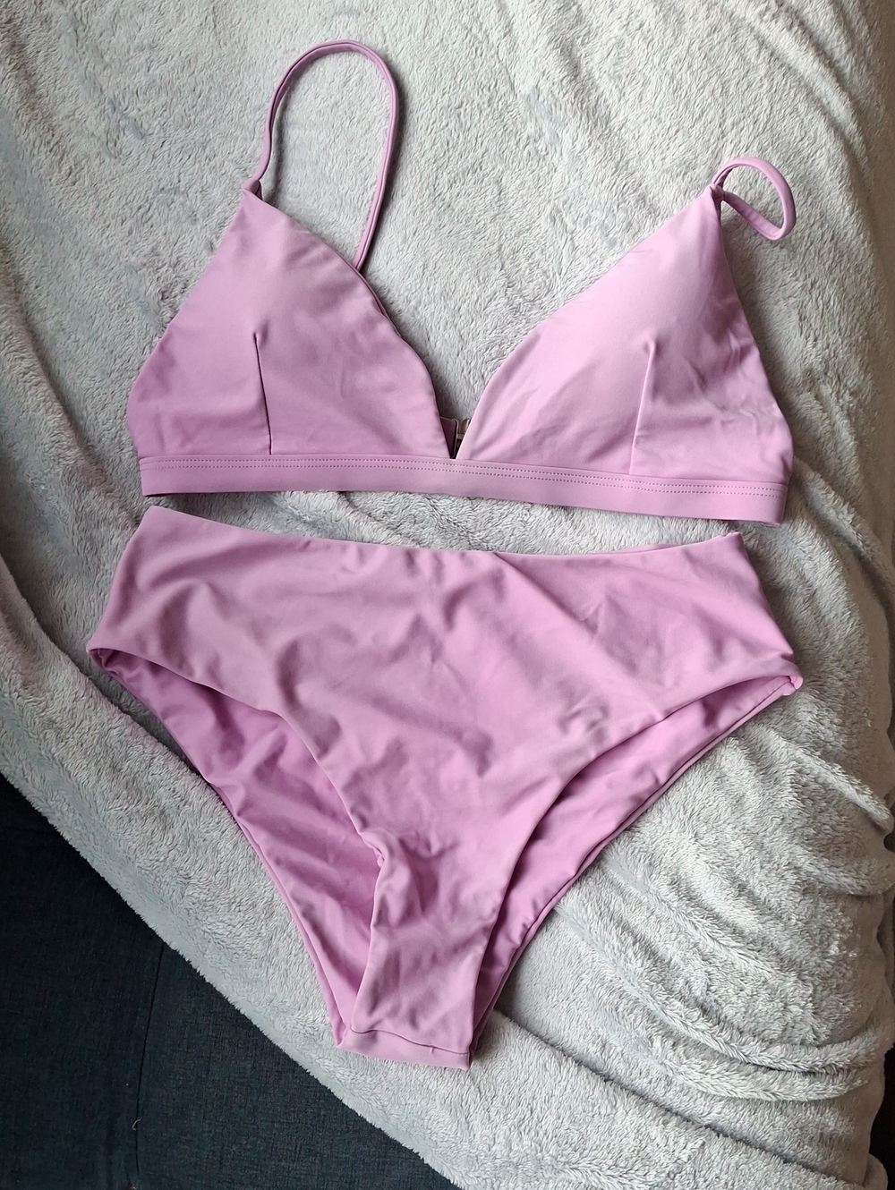 Women’s Purple Triangle Bikini Set